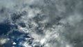 Stormy gray clouds on sky. Weather change. Global warming Royalty Free Stock Photo