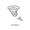 Stormy icon. Trendy Stormy logo concept on white background from