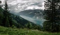 Stormy light on the Walensee, shot from Flumserberg