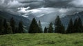 Stormy light on the Walensee, shot from Flumserberg