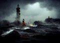 Stormy Lighthouse Beacon