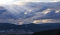 Stormy mountain cloudscape