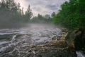 Stormy mountain river