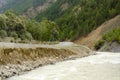 Stormy mountain river