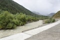 Stormy mountain river