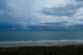 Stormy rainy day at the beach on North Hutchinson Island, Florida