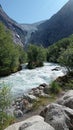 Briksdalsbreen Glacier in Olden, Nordfjord, Norway. Royalty Free Stock Photo