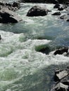 Stormy river Chulyshman in Chulyshman valley, Altai, Russia Royalty Free Stock Photo