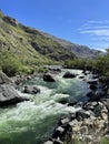 Stormy river Chulyshman in Chulyshman valley, Altai, Russia Royalty Free Stock Photo