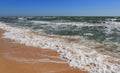 Stormy scene on summer sea