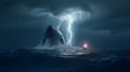 Stormy Sea Battle: Epic Encounter of Giant Sea Monster and Whale Caught on Camera by Tim Walker