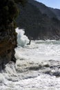 Stormy sea, italian coastline