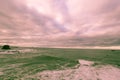 Stormy sea in Dunbar, a seaside town in Scotland, UK