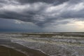 Stormy sea landscape with sky Royalty Free Stock Photo