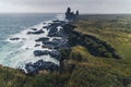 Stormy sea at Londrangar, Iceland