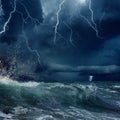 Stormy sea Royalty Free Stock Photo