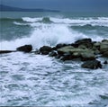 Stormy sea waves Royalty Free Stock Photo