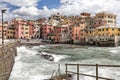 Stormy seas at Boccadasse, Genoa, Italy