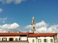 Stormy skies  autumn weather   como Italy Royalty Free Stock Photo