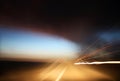 Stormy skies and Light Trails