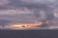 Stormy skies off coastal Alaska Royalty Free Stock Photo