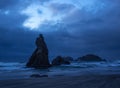 Stormy skies at the Oregon coast Royalty Free Stock Photo