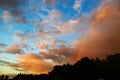 Stormy Skies with a Rainbow Royalty Free Stock Photo