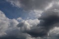 Stormy sky with gray clouds before the rain. Weather forecast concept Royalty Free Stock Photo
