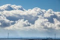 Stormy sky hovered over the Bay Area Royalty Free Stock Photo