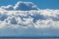 Stormy sky hovered over the Bay Area Royalty Free Stock Photo