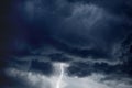 Stormy sky, lightning Royalty Free Stock Photo