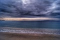 Stormy sky over the Mediterranean sea