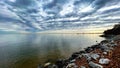 Stormy sky over the Chesapeake Bay Royalty Free Stock Photo