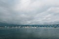 Stormy sky over the Coronado Bridge, in San Diego, California Royalty Free Stock Photo