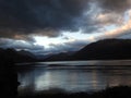 A stormy sky over Loch Duich in the Scottish Highlands