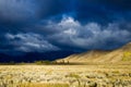 Stormy Sky Over Prarie Field