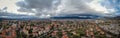 Terni, Umbria, Italy. Flying over the town Royalty Free Stock Photo