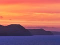 Fiery Dawn Clouds on an April Sunrise over the Jurassic Coast