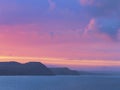 Fiery Dawn Clouds on an April Sunrise over the Jurassic Coast