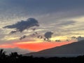 Stormy sunset on the coast of Maui