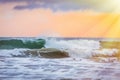 Stormy sunset on the Indian Ocean Royalty Free Stock Photo