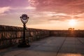 Stormy sunset at the lookout at High Point State Park Royalty Free Stock Photo