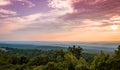 Stormy sunset over the mountains at High Point State Park, the top of NJ Royalty Free Stock Photo