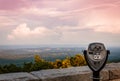 Stormy sunset at the overlook in High Point State Park Royalty Free Stock Photo