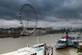 Stormy Thames Royalty Free Stock Photo