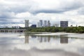 Stormy Tulsa Skyline Royalty Free Stock Photo
