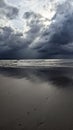 Stormy view on ballybunion beach on the Wild Atlantic Way
