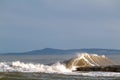 Stormy waves at Lossiemouth. Royalty Free Stock Photo