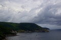 Stormy weather along the coast of Meat Cove, Nova Scotia, Canada Royalty Free Stock Photo