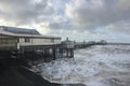 Stormy weather at Blackpool north pier